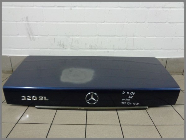Mercedes R129 SL tailgate trunk lid 904 blue 1297501375 original