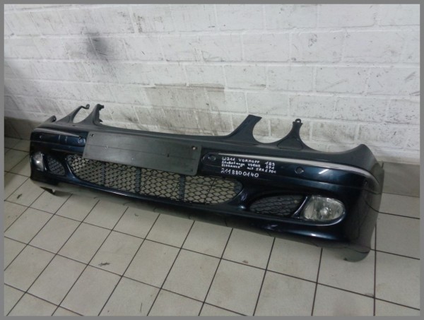 Mercedes W211 Stoßstange Elegance VORNE XENON 189 Smaragdschwarz 2118800140 S71
