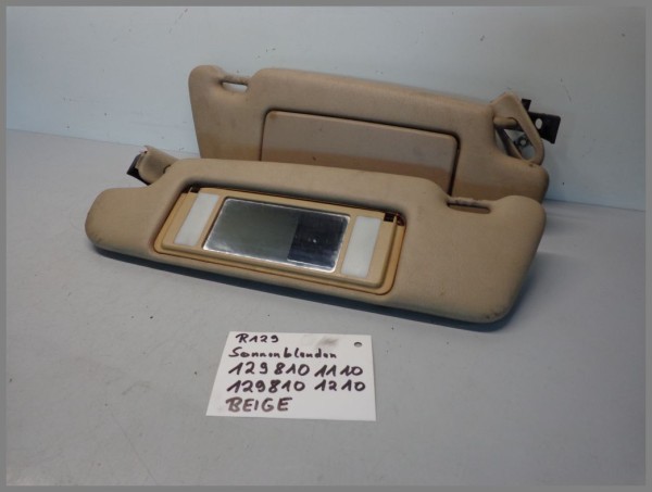 Mercedes Benz R129 SL Sonnenblenden 1298101110 1298101210 SET BEIGE