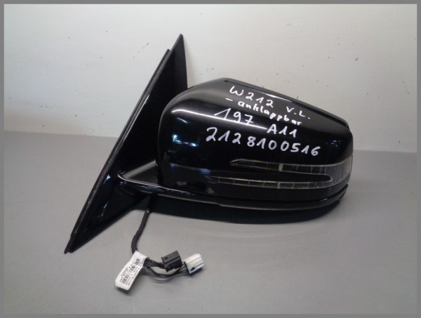 Mercedes W212 exterior mirror 197 black LEFT 2128100516 foldable original