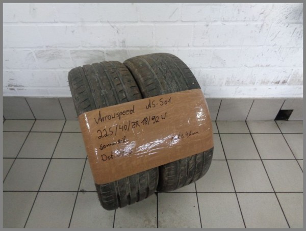 2x Arrowspeed 225 40 R18 92W AS-S01 DOT3420 4,6mm Summertires