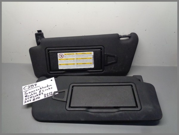 Mercedes C207 Sun Visors Black Left Right 2078102110 2078102210 9G26