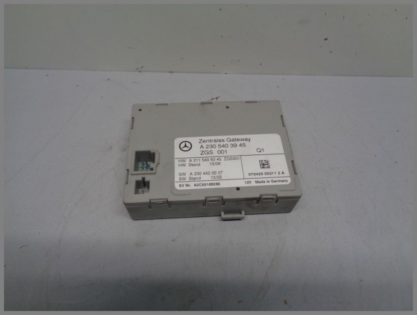 Mercedes Benz R230 control unit central gateway ZGW ZGS 2305403945 original