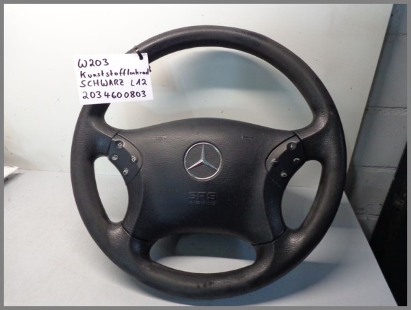 Mercedes Benz W203 C-Class steering wheel plastic black 2034600803 L12 original
