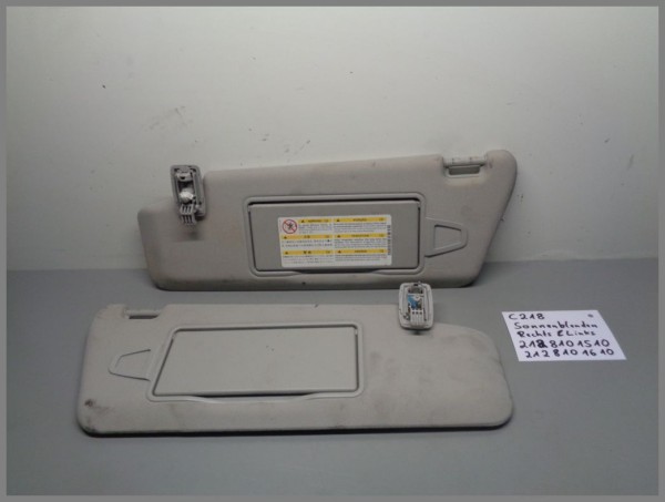 Mercedes W212 W218 Sonnenblenden GRAU Links Rechts 2128101510 2128101610 7L34