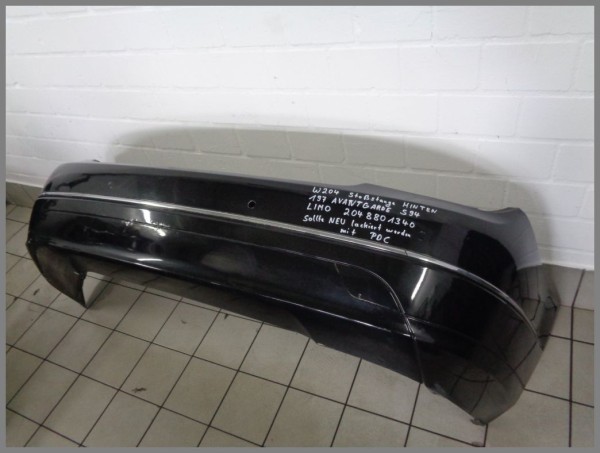 Mercedes W204 Limousine Stoßstange PDC Hinten 197 Schwarz 2048801340 S94 Vormopf