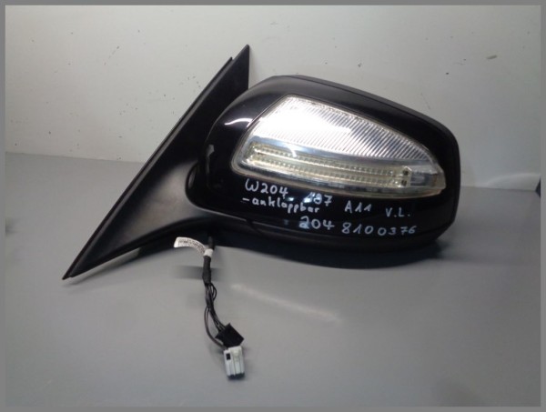 Mercedes Benz W204 C-Klasse Außenspiegel LINKS 197 Schwarz 2048100376 anklappbar
