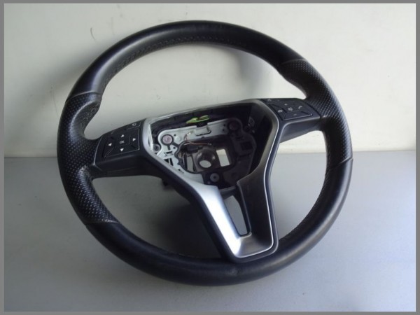 Mercedes Benz W204 steering wheel 2184602503 9E38 Sport Black leather steering wheel Original