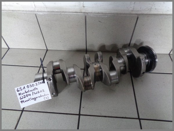 Mercedes OM651 Kurbelwelle 6510302501 Original W212 W204 Pleuellagerschaden (4)