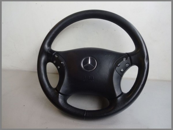 Mercedes Benz W203 steering wheel BLACK 2034600903 leather complete L67