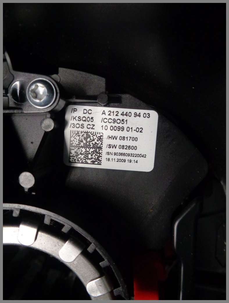 Mercedes Benz MB W204 W212 Lenkstockhebel Mantelrohrmodul 