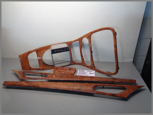 Mercedes R230 center console wood paneling 2306801536 GENEVE Original burr walnut