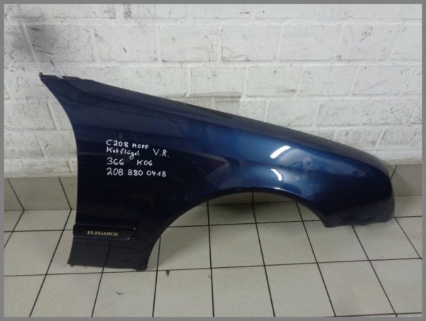 Mercedes Benz W208 CLK right wing panel 366 Blue 2088800418 K06 original