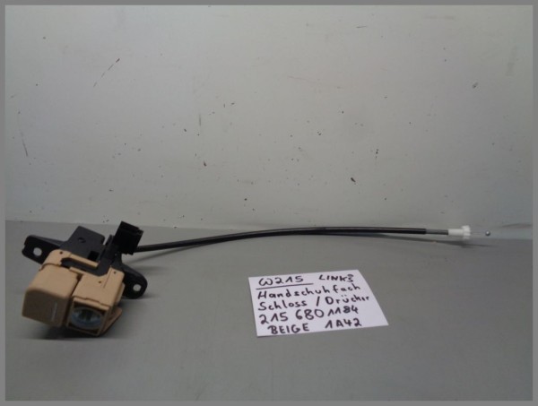 Mercedes W215 CL glove compartment lock latch handle 2156801184 original