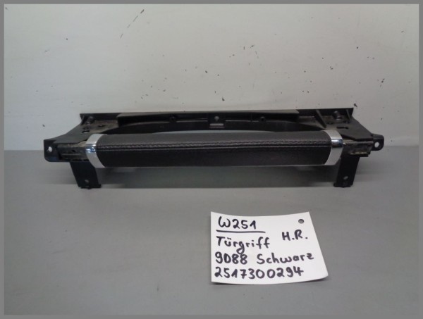 Mercedes W251 door handle inside handle rear left 2517300294 9D88 black original