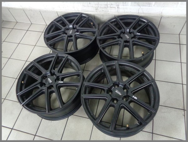 Platin Alu Felgen 7x18 ET47.5 KBA52899 für Mercedes Zubehör Schwarz 5x112 F20