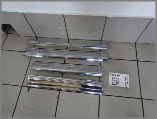 Mercedes Benz W220 Einstiegsleisten 2206806035 Vorne Hinten SET Chrom SET Original