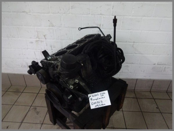Mercedes Benz W203 220CDI Diesel Rumpfmotor Motorblock OM611 611962 197tkm