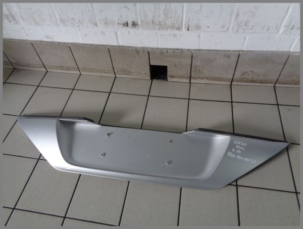 Mercedes R230 license plate recess license plate cover 2307500037 744 silver