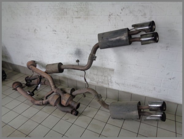 Mercedes W215 CL55 AMG compressor exhaust system with original catalytic converter