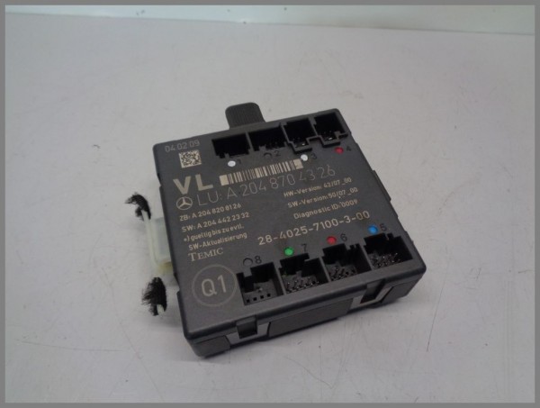 Mercedes Benz MB W204 W212 Rear Door Control Unit front LEFT 2048704326