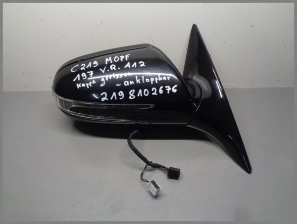 Mercedes W219 BJ.2010 Außenspiegel Rechts 197 Schwarz 2198102676 Original A12
