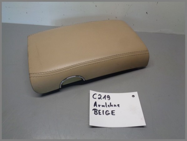 Mercedes Benz W219 CLS Verkleidung Leder Armlehne Auflage BEIGE Original