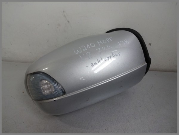 Mercedes W210 BJ.01 Outside Mirror 744 silver hinged Right 2108108616 A38