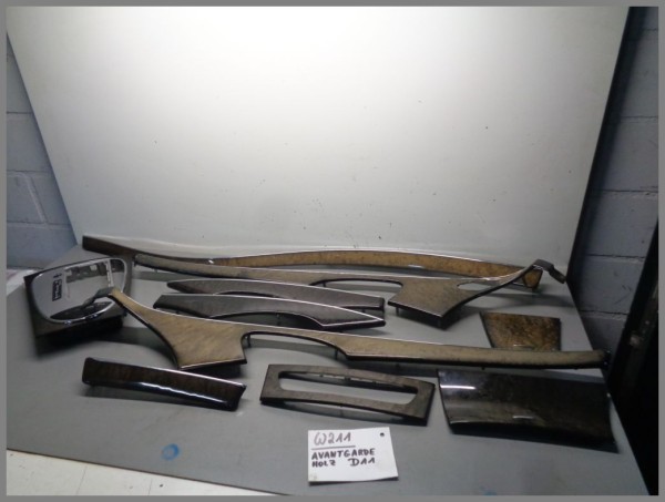 Mercedes W211 S211 DECOR AVANTGARDE HOLZ Holzdecor SET 10 Teile Original