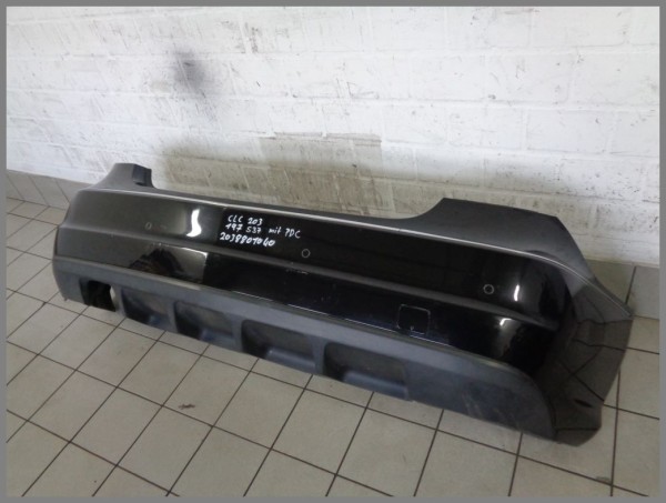 Mercedes W203 CLC Sportcoupe Stoßstange Hinten 197 Schwarz 2038801040 S37 BJ.09