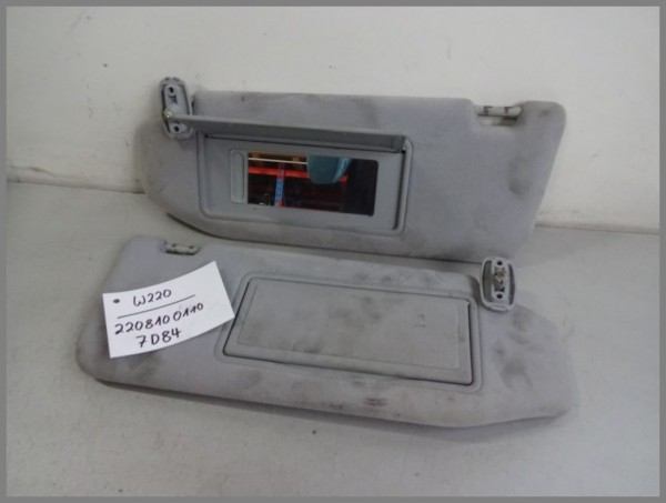 Mercedes W220 Sonnenblenden Blende Links Rechts 2208100110 2208100210 7D84 SET