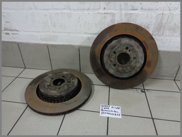 Mercedes W216 W221 63AMG Bremsscheiben Bremse Hinten Scheiben 2214230812 SET