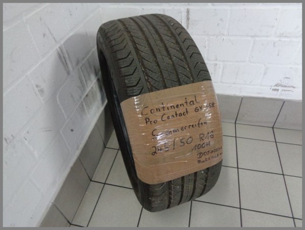 1x Continental 245 50 R18 100H Pro Contact GX55R DOT0521 6,8mm summertire