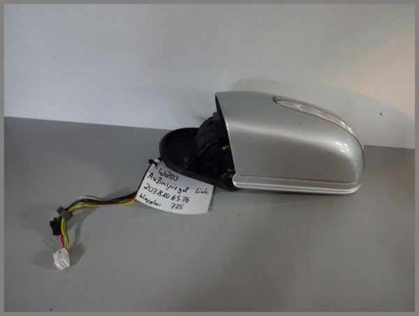 Mercedes Benz MB W203 wing mirror left 775 iridium silver folding 2038106576