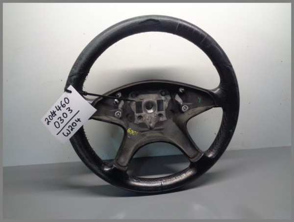 Mercedes Benz W204 C-Klasse Lenkrad Lederlenkrad 2044600303 Schwarz Original Beschädigt