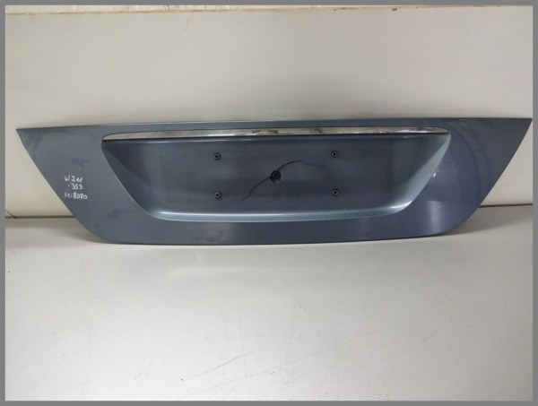 Mercedes Benz W211 tailgate cover license plate recess 353 Teallit blue 2117500037