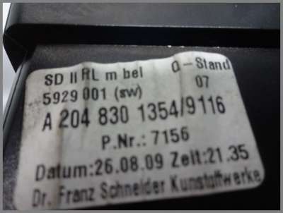 Frankberg Lüftungsgitter Für Mercedes C-Klasse W204 & C204 | Vorne Mitte | Ersatz Für 2048304054