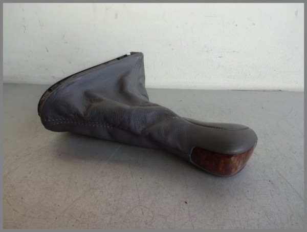 Mercedes Benz MB W211 Shifting Gear Selector Lever Leather Gray Leather Bag 2112671110