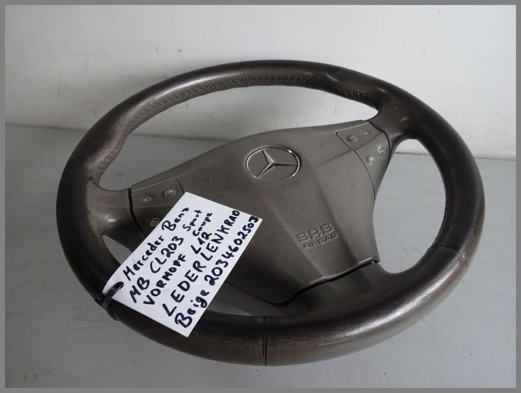 Mercedes Benz W203 C Class Buttons Leather Steering Wheel Vormopf 2034602503 L12 W203 C Class Mercedes Spare Parts Benzshop De