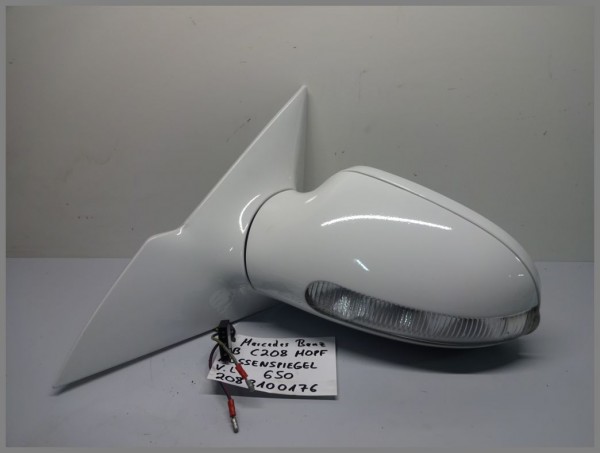 Mercedes Benz MB W208 outside mirror outside mirror LEFT 650 calcite white 2088100176