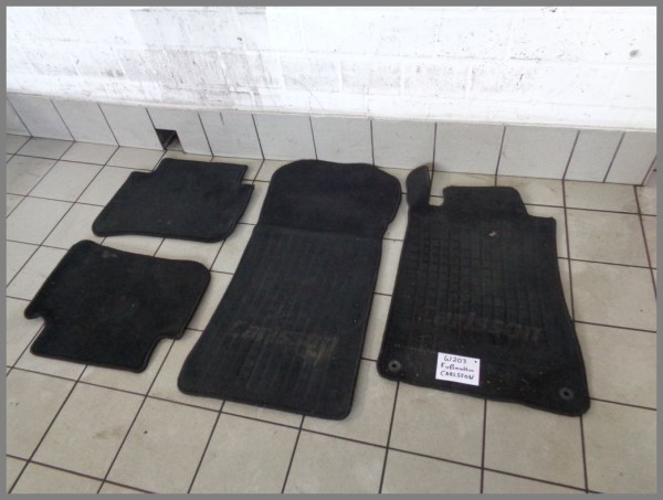 Mercedes Benz W203 Carlsson Fußmatten Fuß Matte SET Original Fußmatte