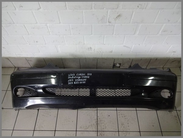 Mercedes Benz W203 Classic VORMOPF front bumper 197 black 2038850025 S03