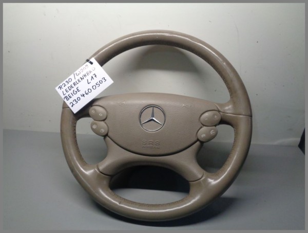 Mercedes Benz W209 R230 CLK SL LEDER Lederlenkrad BEIGE 2304600503 L17