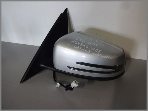 Mercedes W204 Außenspiegel LINKS 775 Iridiumsilber 2048103516 klappbar Original
