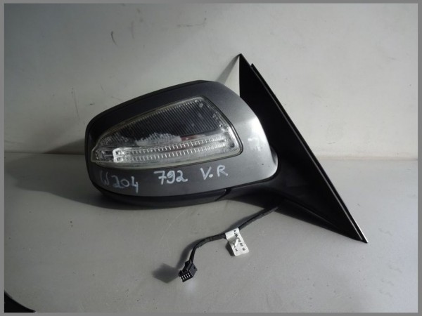 Mercedes Benz W204 Outside Mirror RIGHT 792 Palladium Silver 2048100219 Original