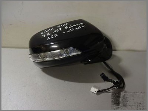Mercedes W211 BJ.2006 Außenspiegel 197 Schwarz Rechts 2118101676 A22 anklappbar