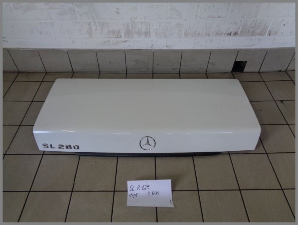 Mercedes Benz R129 SL tailgate trunk lid 149 White 1297501375 K600 original