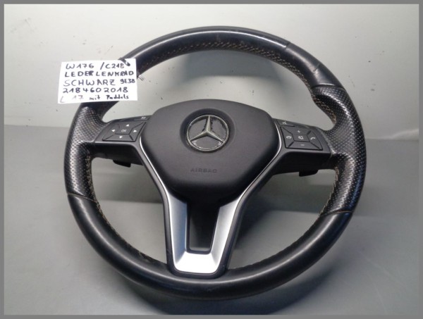 Mercedes W176 W212 Lederlenkrad Lenkrad Schwarz 2184602018 9E38 L17 Original