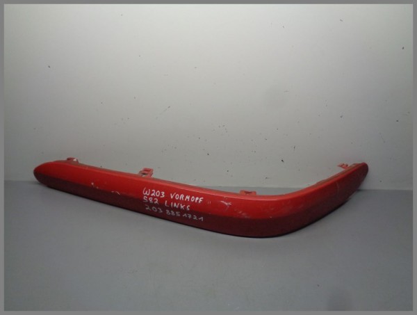 Mercedes Benz W203 C-Class bumper trim strip front LEFT 2038851721 582 imperial red