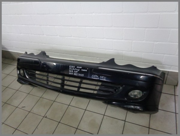 Mercedes W203 Stoßstange Vorne 768 Diamantschwarz 2038853025 Original S27